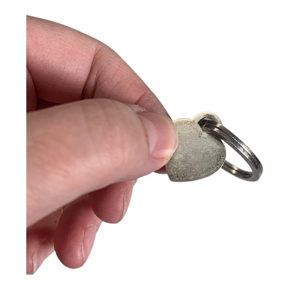 Tiffany & Co. Silver Heart Keychain 925 sterling engraved y2k purse - Picture 4 of 12